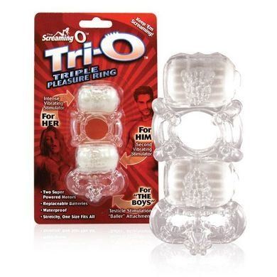 Tri O Triple Pleasure Ring Assorted Colors Tri O Triple Pleasure Ring Assorted Colors