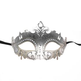 Halloween Party Half Face Mask Masquerade Party Mask Costume Prop (Color: White)